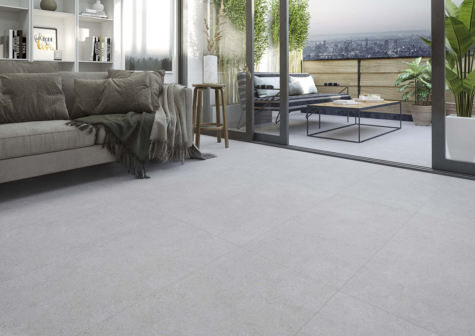 P. CEMENTO BLANCO MATE RECT 60X1,20 1RA MED 1,44