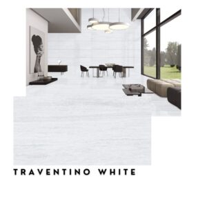 TRAVERTINO WHITE VITRIFICADO T-250625 60X120 1RA MED: 1,44